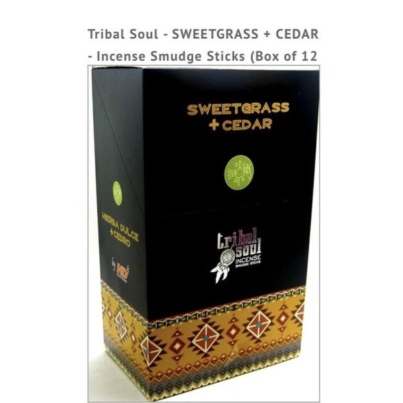 Tribal Soul - Sweetgrass + Cedar - Incense Smudge Sticks - Picture 2 of 3